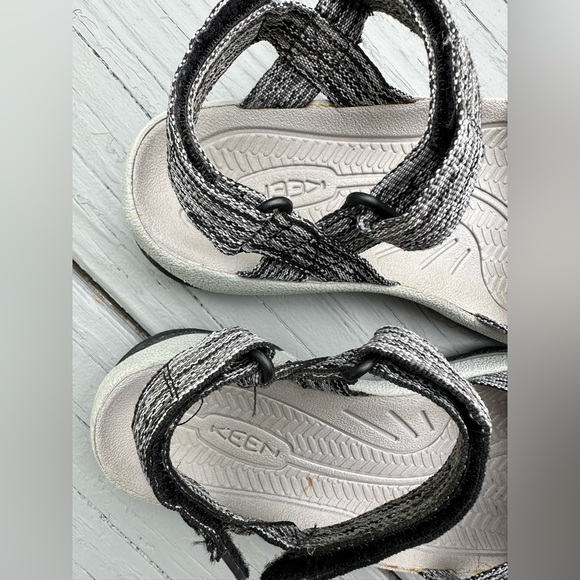 Keen Bali Hiking Sandals Toe Protect Gray Black Womens 8 - Picture 4 of 8